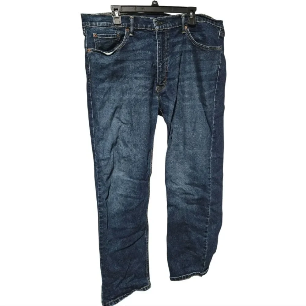 Levi’s 505 Men’s Jeans 40x30 Straight Leg Medium Blue Denim Classic Fit Stretch